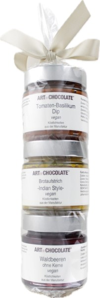 Drei auf einen Streich Vegane Aufstriche Geschenk II