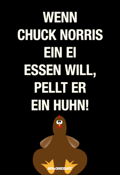 Postkarten 120x175 mm *Wenn Chuck Norris...*